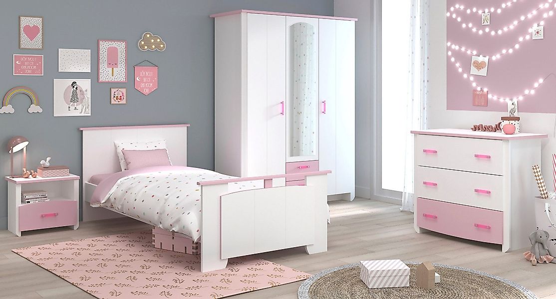 Parisot Jugendzimmer-Set Sunny, (Kinderzimmer in weiß günstig online kaufen