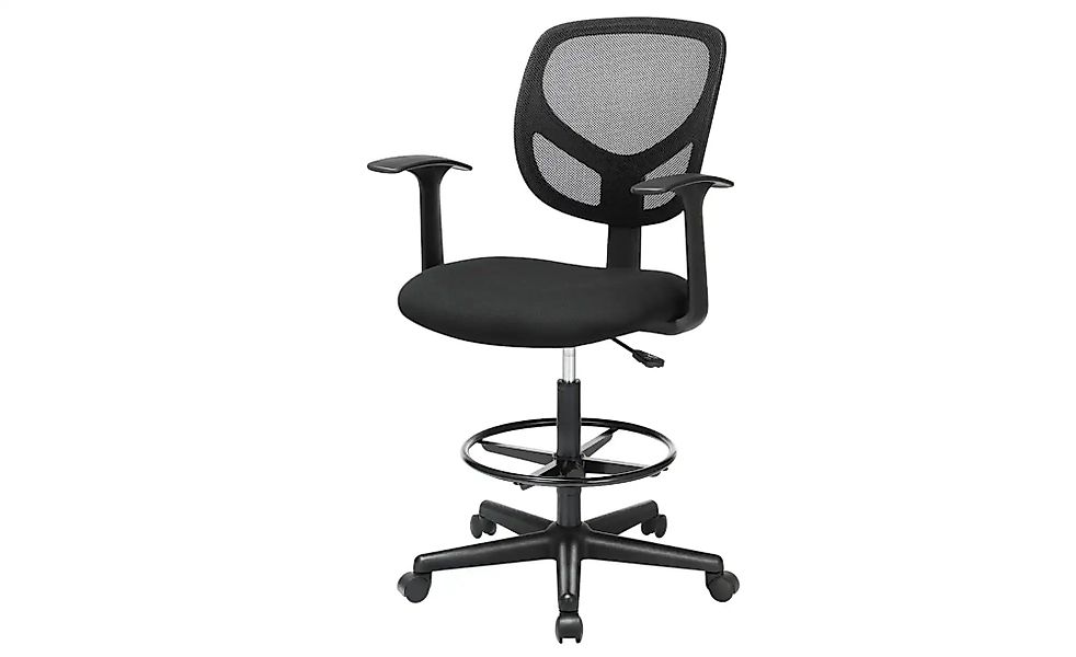Bürostuhl   ¦ schwarz ¦ Maße (cm): B: 64 H: 110 Stühle > Bürostühle - Höffn günstig online kaufen