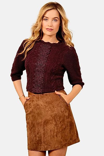 Love & Roses Strickpullover Love & Roses Pullover mit Zopfmuster, Regular ( günstig online kaufen