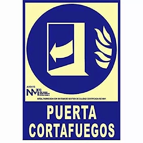 Schild Normaluz Puerta Cortafuegos Cerrar Después De Utilizar Pvc (21 X 30 günstig online kaufen