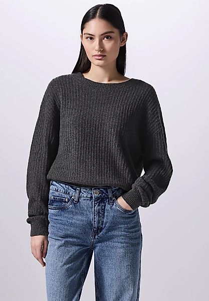 STREET ONE STUDIO Strickpullover, aus Baumwolle mit Stretchanteil günstig online kaufen