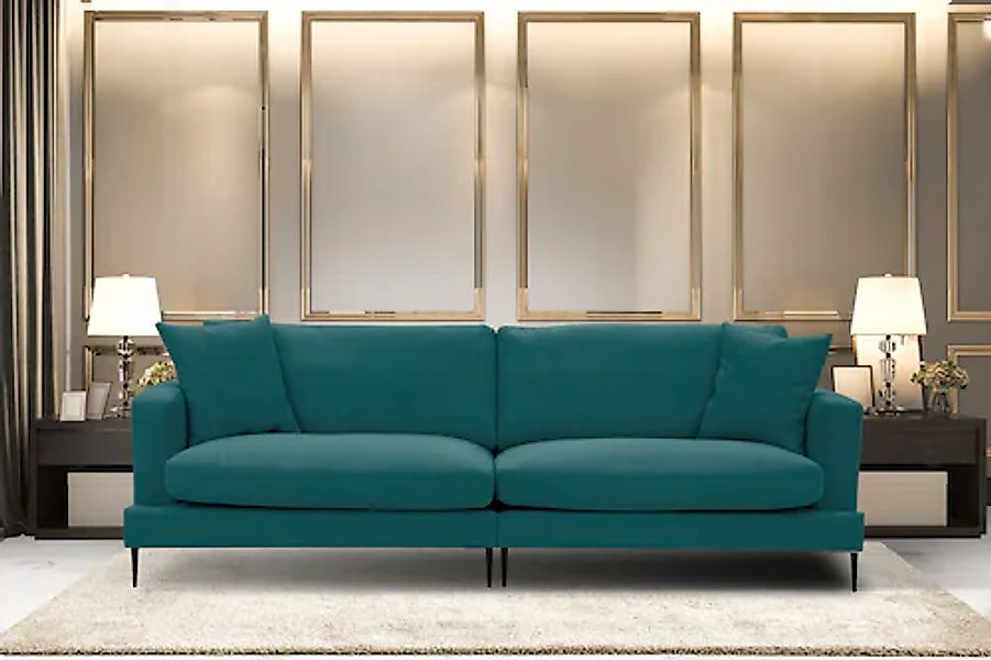 Leonique Big-Sofa "Cozy elegantes Designsofa, Maße B/T/H: 252/97/80 cm", mi günstig online kaufen