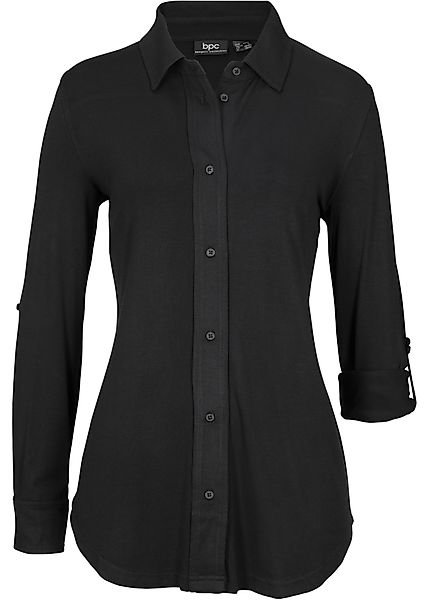 Jersey-Shirtbluse, lang günstig online kaufen