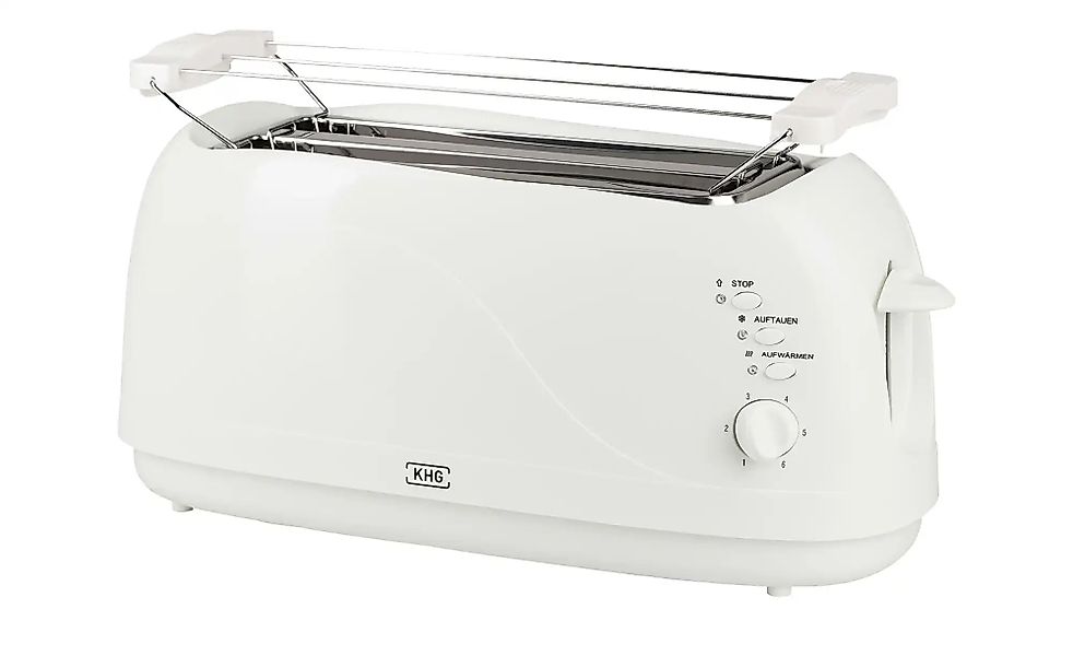 KHG Langschlitztoaster  TO-1300VSW ¦ weiß ¦ Kunststoff,Metall ¦ Maße (cm): günstig online kaufen