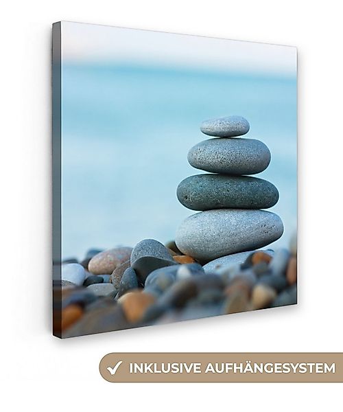 OneMillionCanvasses® Leinwandbild Steine - Landschaft - Meer - Zen, Fotodru günstig online kaufen