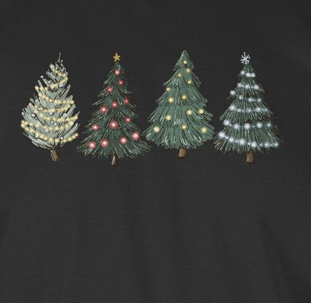 Shirtracer Rundhalsshirt Weihnachtsbäume Weihachten Kleidung günstig online kaufen