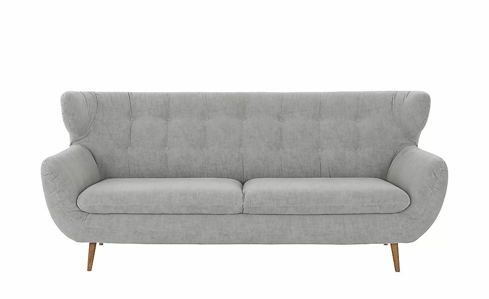 finya Sofa  3-sitzig  aus Chenille Sortland  ¦ grau ¦ Maße (cm): B: 225 H: günstig online kaufen