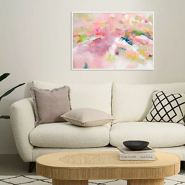 Pink Heather gerahmter Kunstdruck von Kimberly Godfrey (70 x 100 cm) - MADE günstig online kaufen