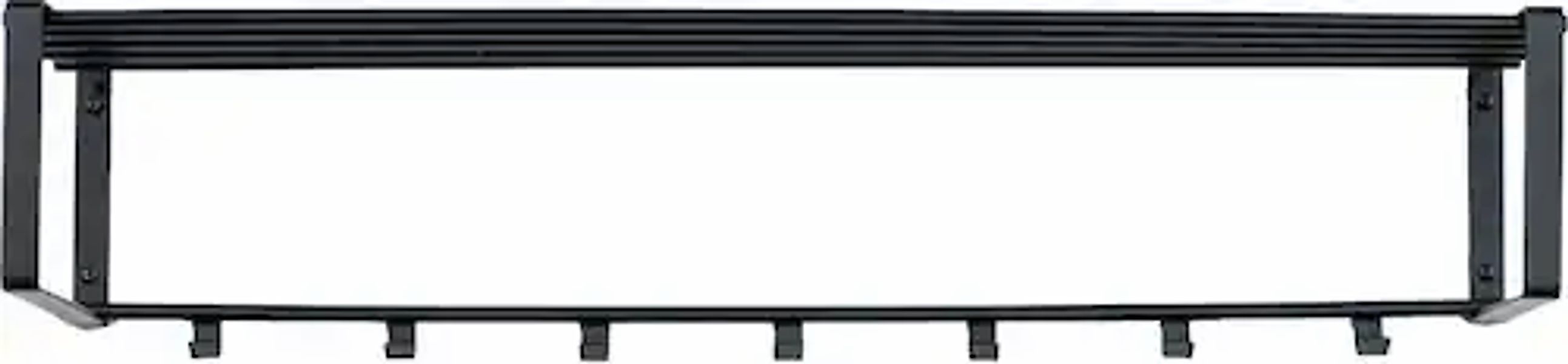 Spinder Design Garderobenleiste »REX« Wandgarderobe aus Stahl mit Hutablage günstig online kaufen