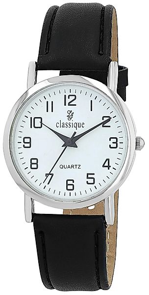 classique Quarzuhr Zaman Herrenuhr mit Lederimitationsarmband, günstig online kaufen