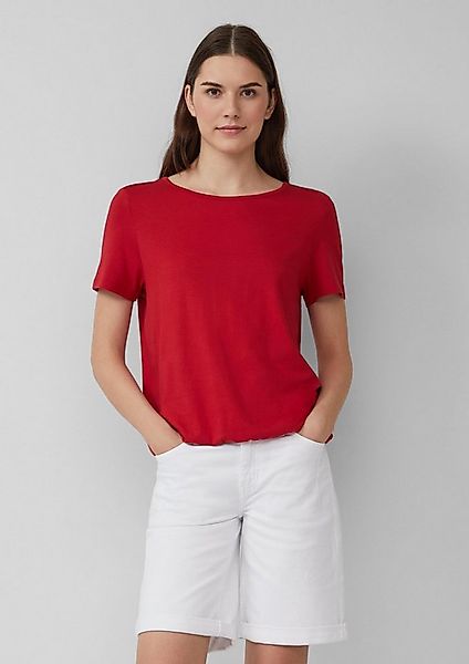 s.Oliver Kurzarmshirt T-Shirt Jersey-T-Shirt im O-Shape mit Cut-out günstig online kaufen