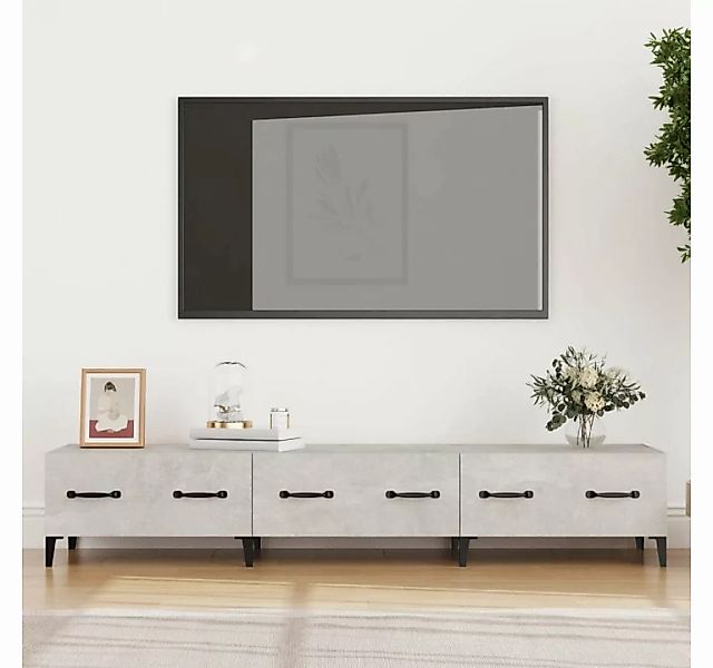 furnicato TV-Schrank Betongrau 150x34,5x30 cm Holzwerkstoff günstig online kaufen