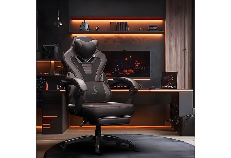 Dowinx Gaming-Stuhl Ergonomischer Computerstuhl mit Fußstütze und Massage, günstig online kaufen