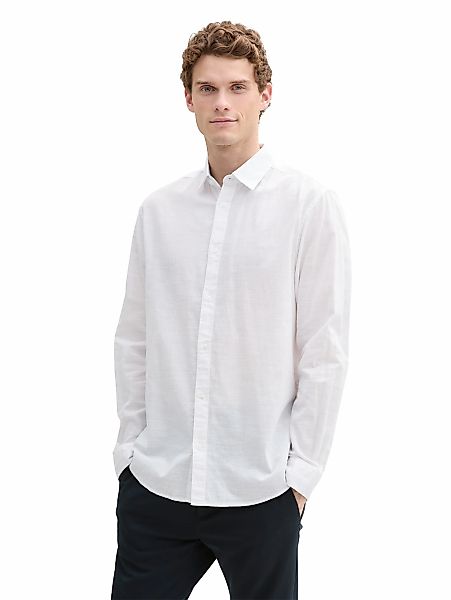 TOM TAILOR Langarmhemd, mit Logo Stickerei günstig online kaufen