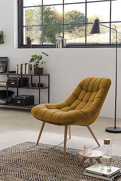 SalesFever Relaxsessel, mit XXL-Steppung, mit schwarzen oder naturfarbenen günstig online kaufen