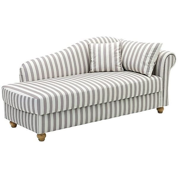 Max Winzer® Sofa Evelyn, Recamiere Armlehne rechts gestreift günstig online kaufen
