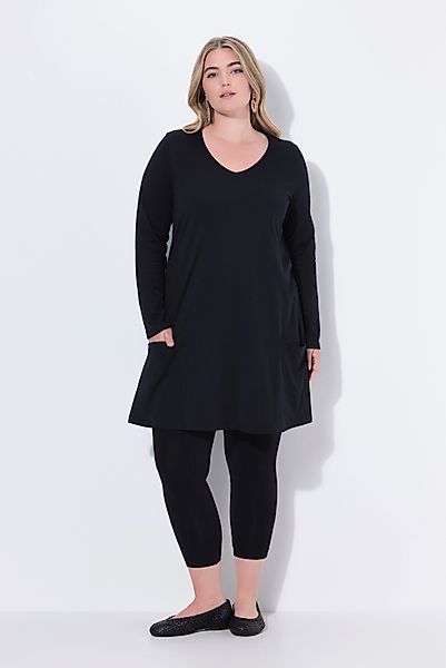 Ulla Popken Longshirt Longshirt Taschen A-Linie günstig online kaufen