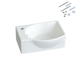 AQUABATOS Waschbecken Aufsatzwaschbecken mit/ohne Hahnloch rund günstig online kaufen