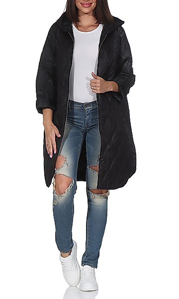simaranda Langjacke Steppjacke lang stylischer Trenchcoat günstig online kaufen