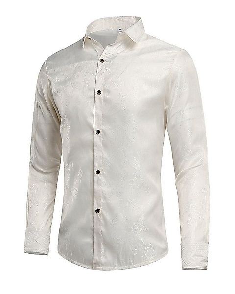 Allthemen Langarmhemd Herren Paisley Freizeithemd mit floralem Muster dünne günstig online kaufen