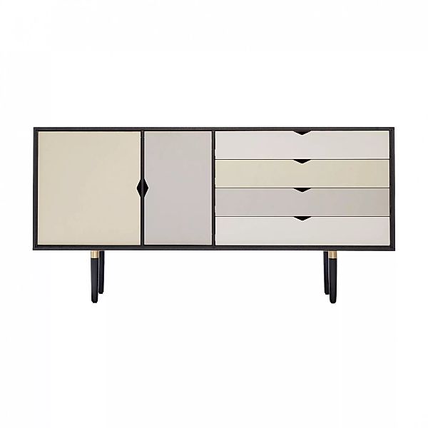 Andersen Furniture - S6 Sideboard Fronten bunt - silberweiß/beige/metallgra günstig online kaufen