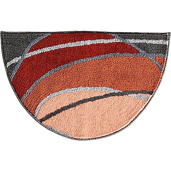 REDBEST Duschmatte Duschvorlage "Lynn" halbrund, Höhe 20 mm, Grafik günstig online kaufen