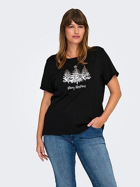 ONLY CARMAKOMA T-Shirt kurzarm Regular Fit Rundhals Glitzer CARKITI LIFE ST günstig online kaufen
