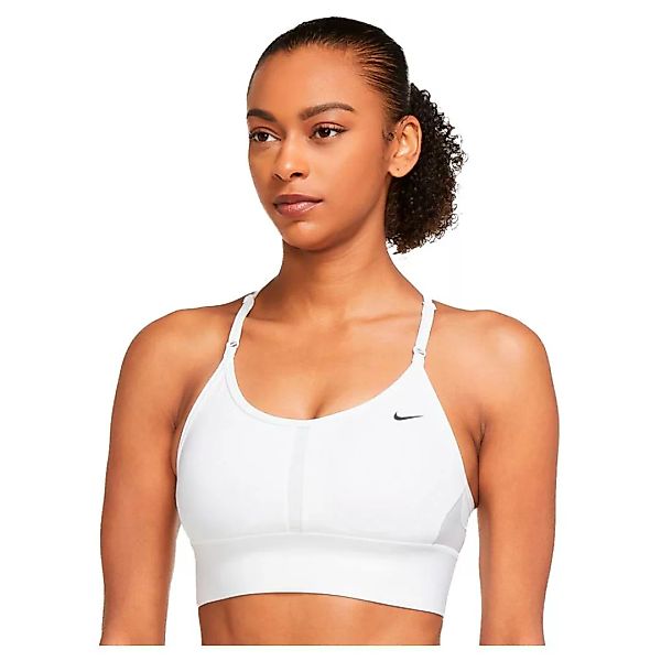 Nike Dri Fit Indy Light Support Padded Sports Sport-bh XS White / Black günstig online kaufen