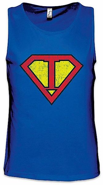 Urban Backwoods Tanktop Super I Ärmelloses T-Shirt Buchstabe Initialen Vorn günstig online kaufen