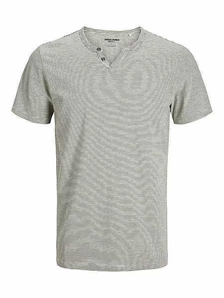 Jack & Jones T-Shirt "JJESPLIT NECK STRIPE TEE SS NOOS", mit besonderem Run günstig online kaufen