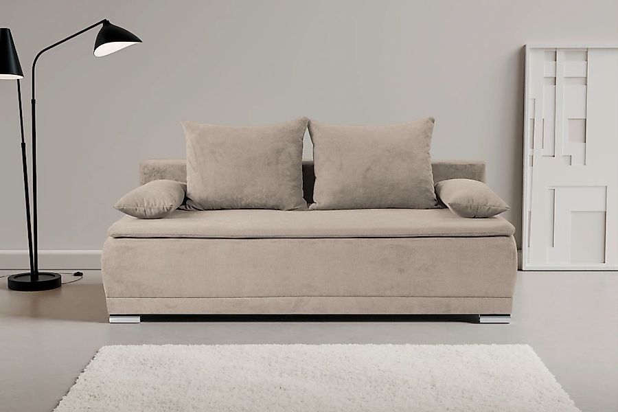 WERK2 Schlafsofa "Biggi komfortabel & elegant, Schlaffunktion, Bettkasten, günstig online kaufen