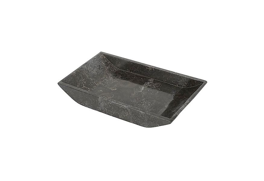 wohnfreuden Dekoschale Marmor Ablageschale schwarz rechteckig 30 cm, 1287 günstig online kaufen