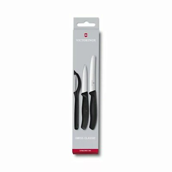 Victorinox Messer Set 3 tlg. mit Schäler schwarz günstig online kaufen