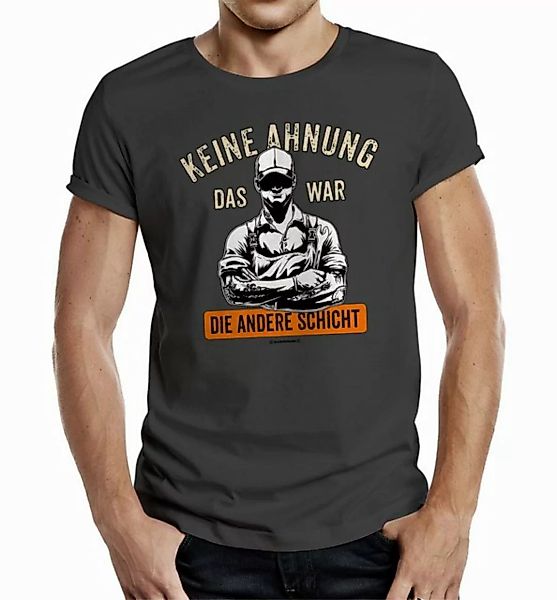 RAHMENLOS® T-Shirt Das Geschenk für Handwerker: Das war die andere Schicht günstig online kaufen