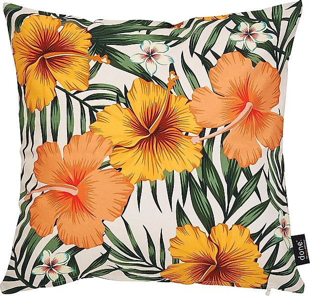 done. Dekokissen "Panama Print Rose Mallow" Beidseitig bedruckte Kissenhüle günstig online kaufen