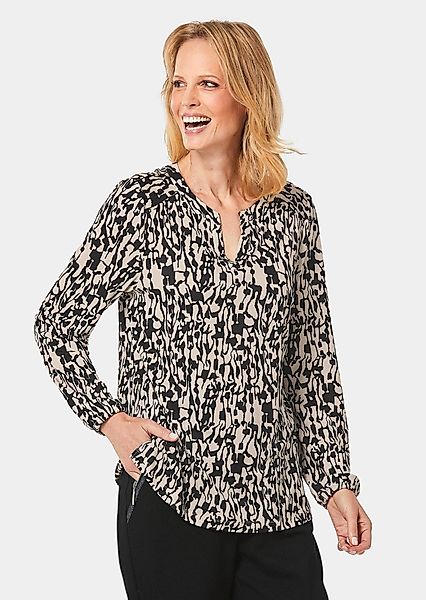 GOLDNER Kurzarmbluse Kurzgröße: Blusenshirt in femininer günstig online kaufen