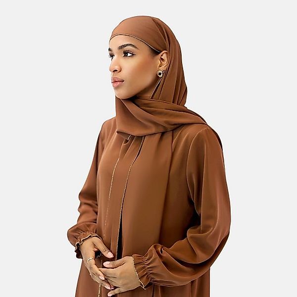 Elara Maxikleid Elara Damen Abaya mit Kopftuch (1-tlg) günstig online kaufen