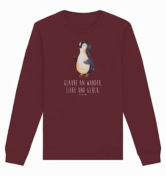 Mr. & Mrs. Panda Longpullover Größe S Pinguin Marienkäfer - Burgundy - Gesc günstig online kaufen