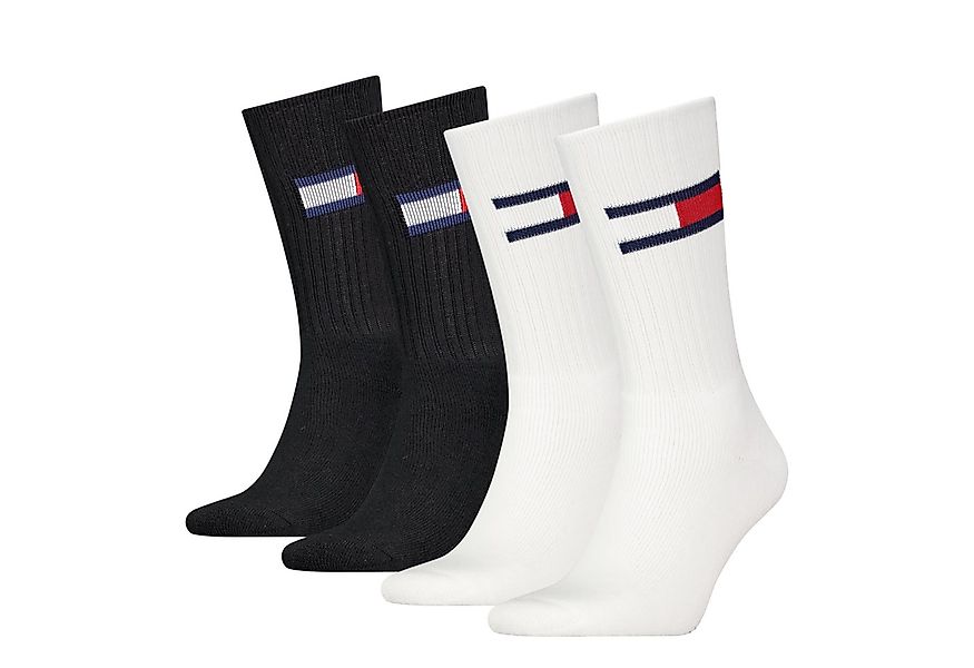 Tommy Hilfiger Socken TH UNI TJ SOCK 4P FLAG (4 Paar) Logo-Flag seitlich, R günstig online kaufen