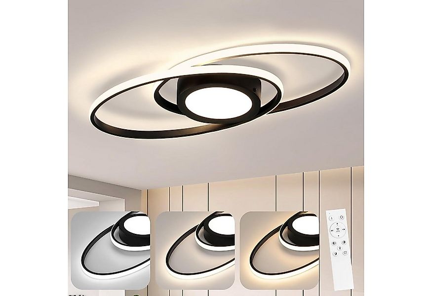 Nettlife LED Deckenleuchte LED Deckenleuchte Dimmbar Modern 48W, Dimmbar, L günstig online kaufen