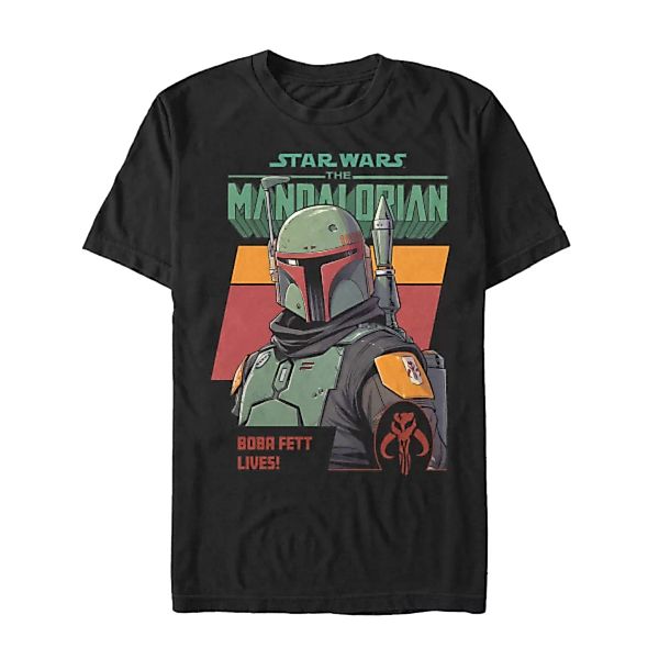 Star Wars - The Mandalorian - Boba Fett Fett Lives - Männer T-Shirt günstig online kaufen
