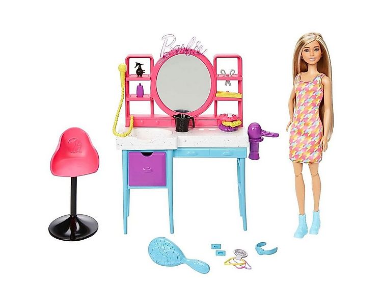 Mattel® Spielwelt Mattel HKV00 - Barbie - Totally Hair - Haarsalon, Spielse günstig online kaufen