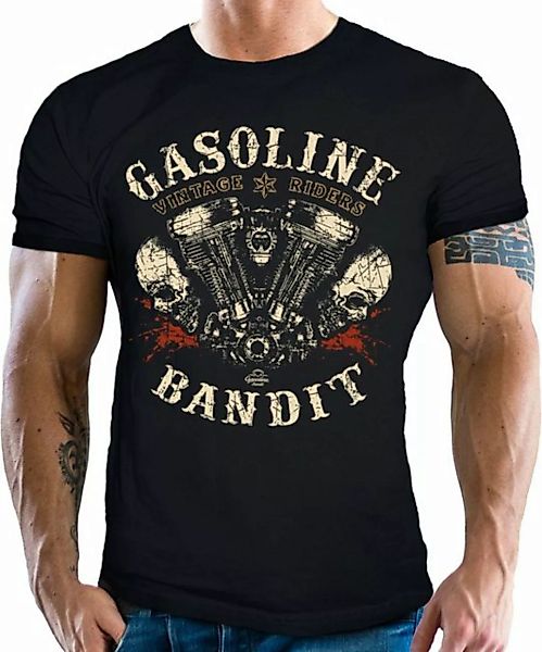 GASOLINE BANDIT® T-Shirt für Biker - Vintage Riders günstig online kaufen