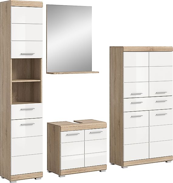 INOSIGN Badmöbel-Set »Siena, 4 teilig, bestehend aus:«, (Set), Hochschrank, günstig online kaufen
