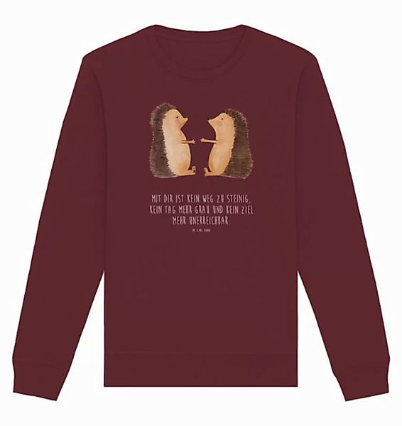 Mr. & Mrs. Panda Longpullover Igel Liebe Größe XS - Burgundy - Geschenk, Eh günstig online kaufen