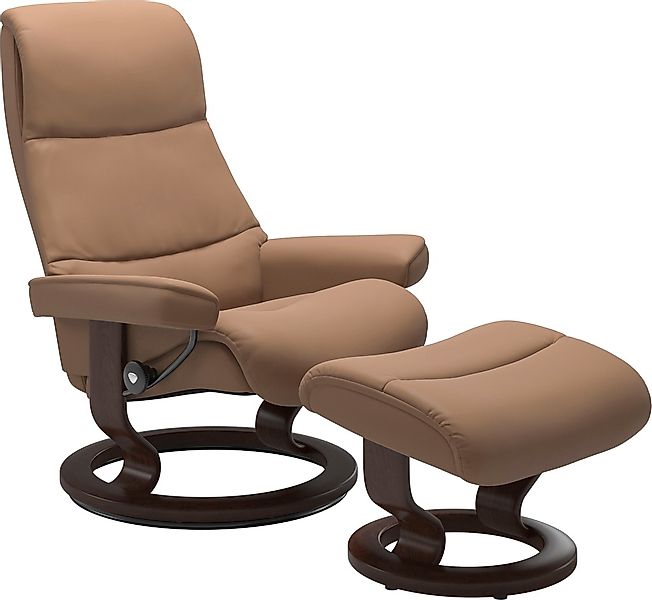 Stressless Relaxsessel "View", mit Classic Base, Größe M,Gestell Braun günstig online kaufen