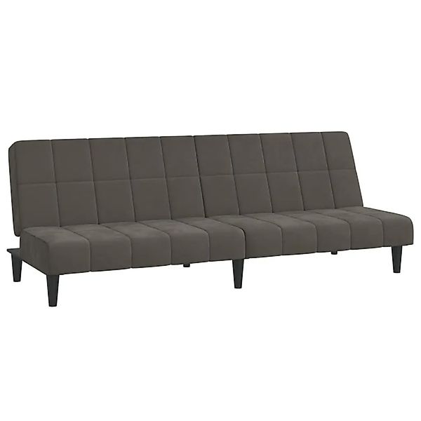 vidaXL Schlafsofa 2-Sitzer Dunkelgrau Samt 375842 günstig online kaufen