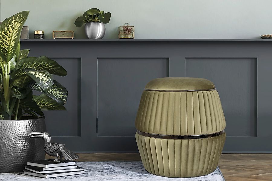 Kayoom Sitzhocker "Hocker Doric, trendiger Look, ästhetische Farbgebung, sc günstig online kaufen