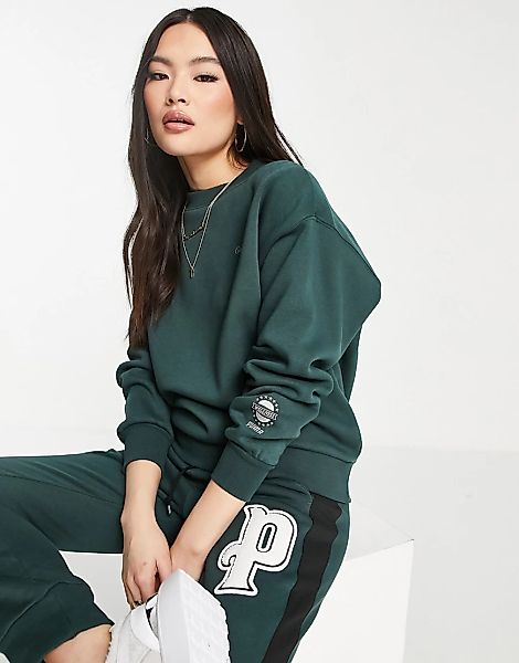 PUMA – Wellness Club – Sweatshirt in Dunkelgrün günstig online kaufen