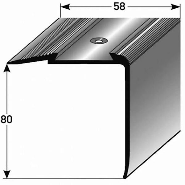 Treppenkante "Grava" / Kombiwinkel / Winkelprofil (Größe 80 mm x 58 mm) aus günstig online kaufen
